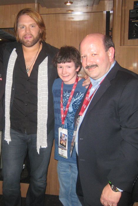 ACM-winning country artist James Otto with Zach — with Joseph Heilner of CatalysCo