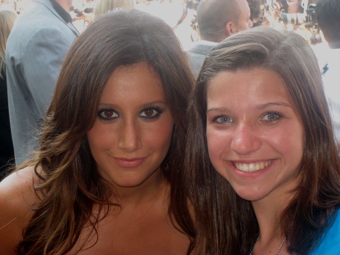 Ashley Tisdale at the Fox Teen Choice Awards — with Joseph Heilner of CatalysCo