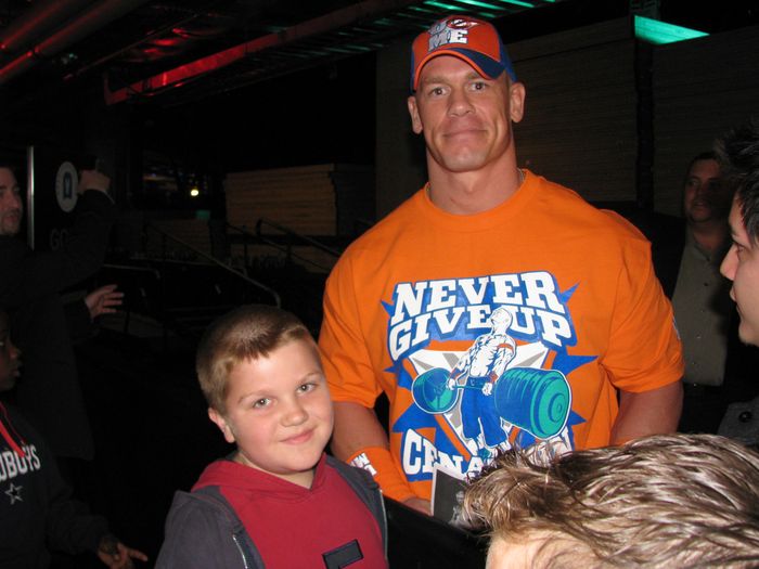 Mark Heilner with John Cena — with Joseph Heilner of CatalysCo